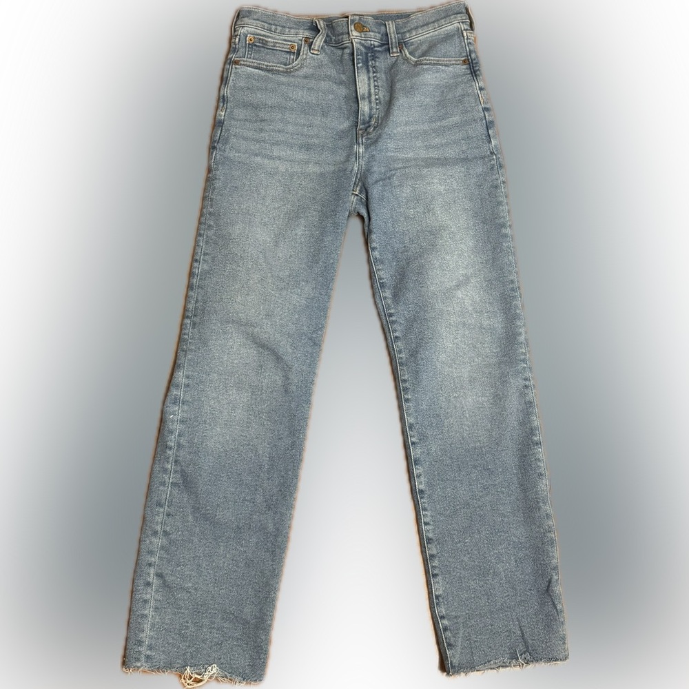 JCREW STOVEPIPE size 28 women’s jeans. Light blue wash, stretchy